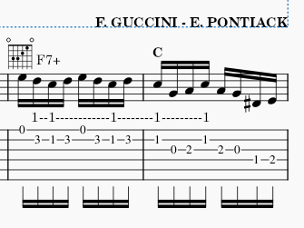 Altro esempio di nota tenuta 
(qui ben 5 volte)